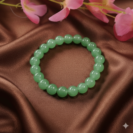 Jelly-Inspired Light green Glass Bead Bracelet  -Stretchable Elastic Bracelets for Women, Girls, and Kids