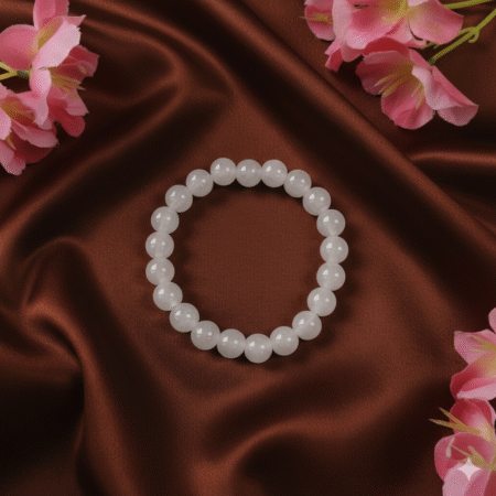 Light Pink Bead Bracelet  -Stretchable Elastic Bracelets for Women, Girls, and Kids