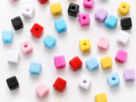 Multicolor Square Beads .