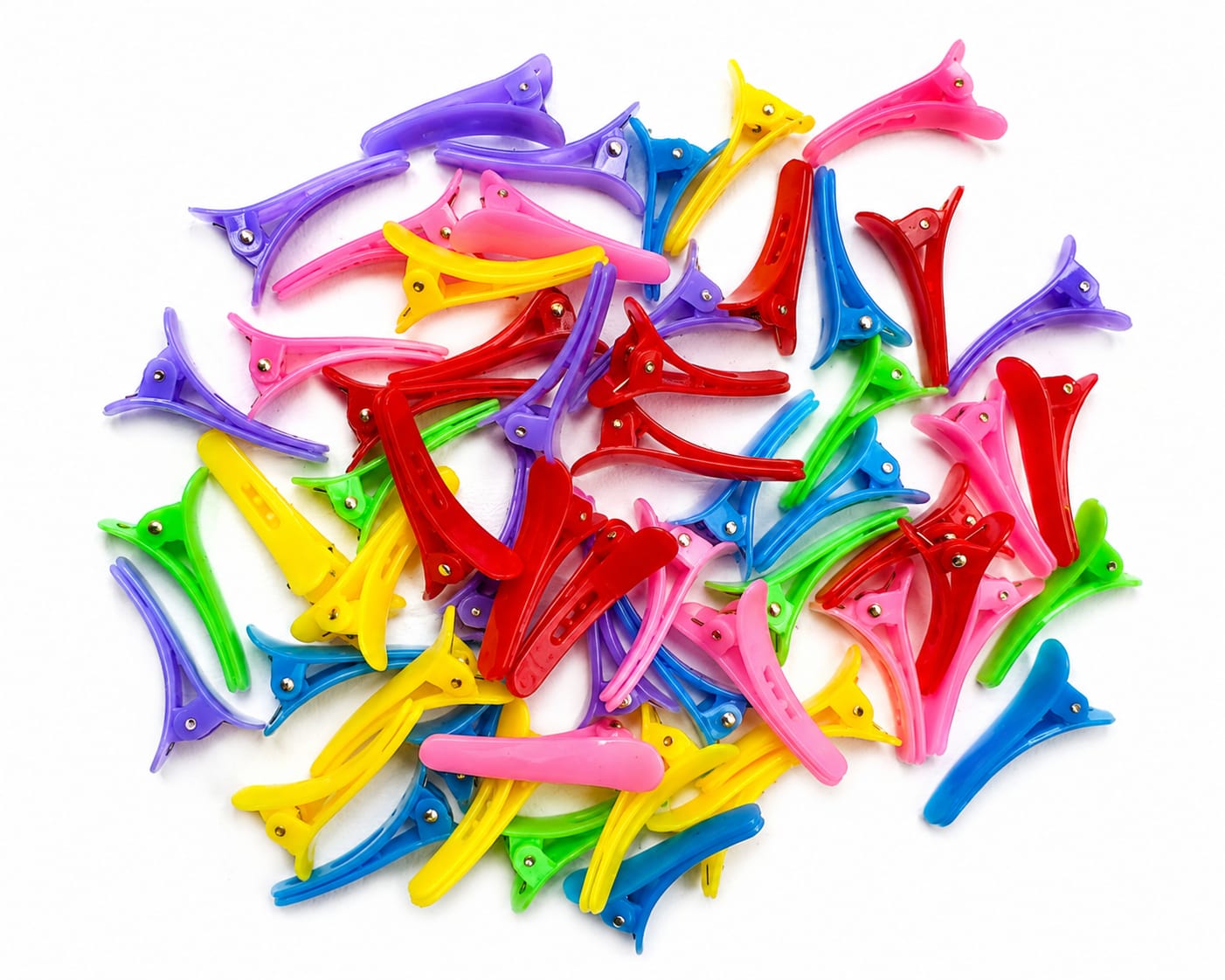 Mini Plastic Multicolor Hair Clips for DIY Hair Accessories 30 pcs