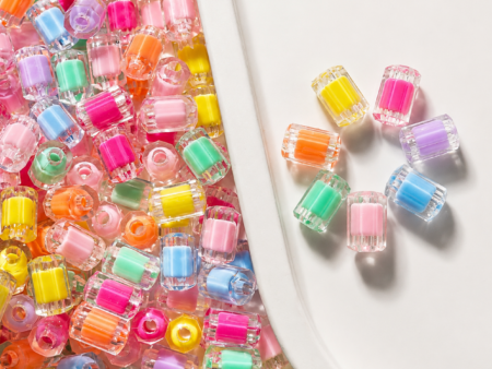 Acrylic cylinder beads