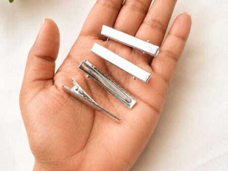 Metal Alligator Hair Clips 4.5 cm 12pcs