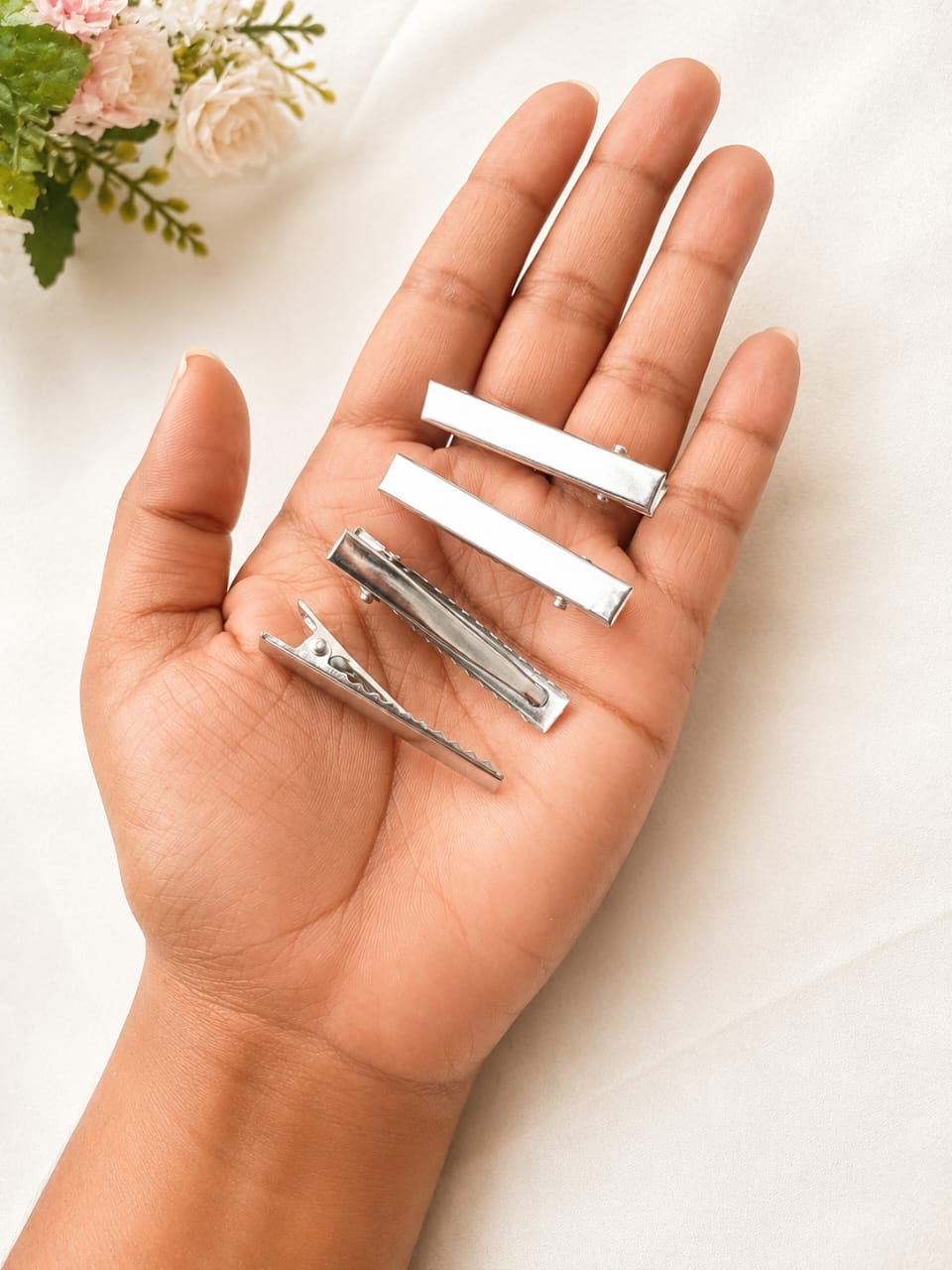 Metal Alligator Hair Clips 4.5 cm 12pcs